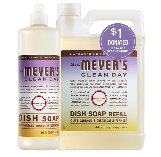 Compassion Flower Dish Soap & Refill Set